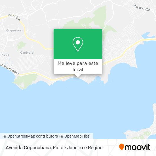 Avenida Copacabana mapa