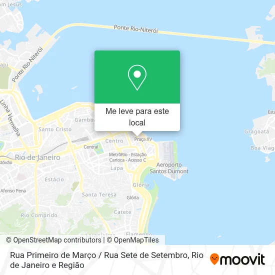 Rua Primeiro de Março / Rua Sete de Setembro mapa
