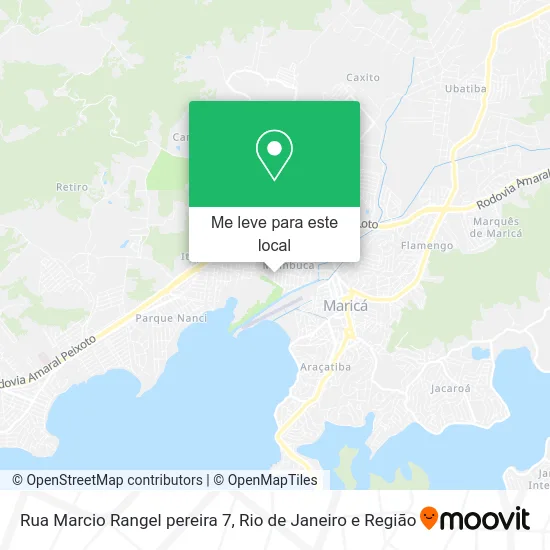 Rua Marcio Rangel pereira 7 mapa