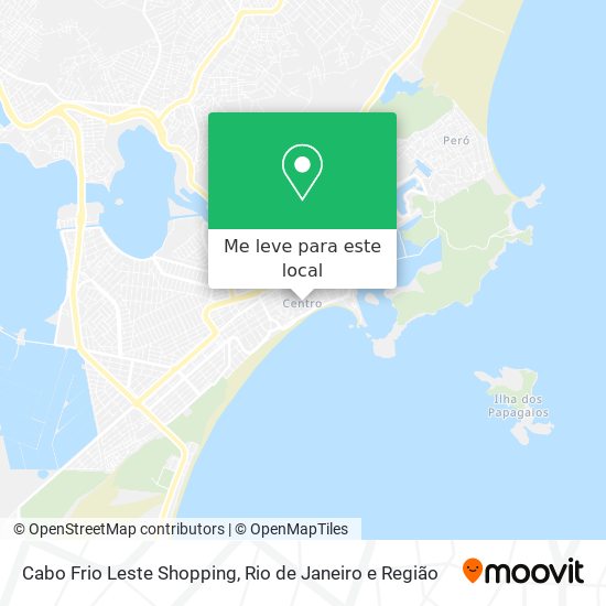 Cabo Frio Leste Shopping mapa