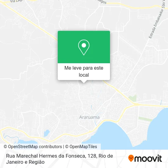 Rua Marechal Hermes da Fonseca, 128 mapa