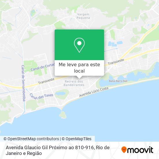 Avenida Glaucio Gil Próximo ao 810-916 mapa