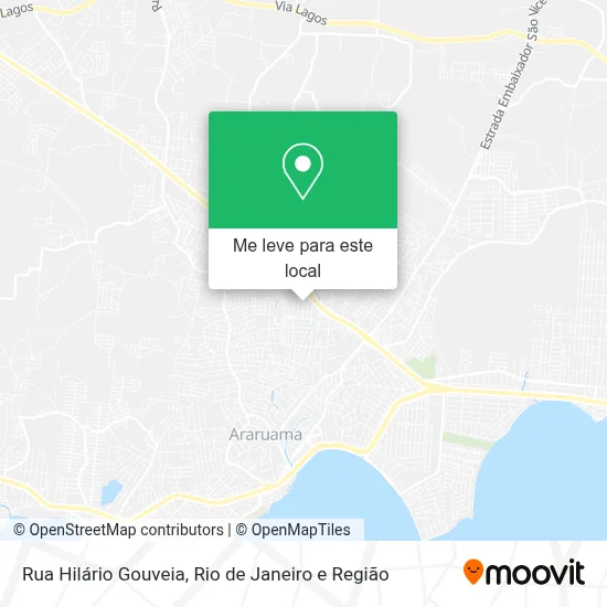 Rua Hilário Gouveia mapa