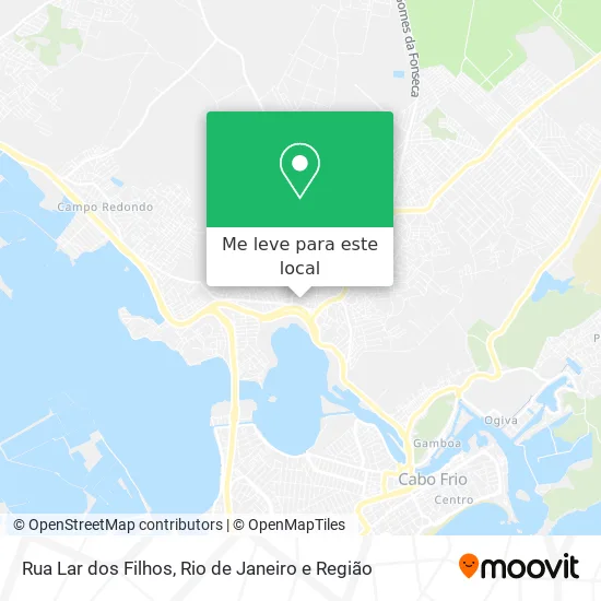 Rua Lar dos Filhos mapa