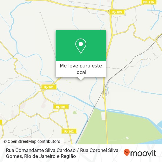 Rua Comandante Silva Cardoso / Rua Coronel Silva Gomes mapa