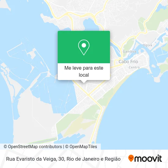 Rua Evaristo da Veiga, 30 mapa