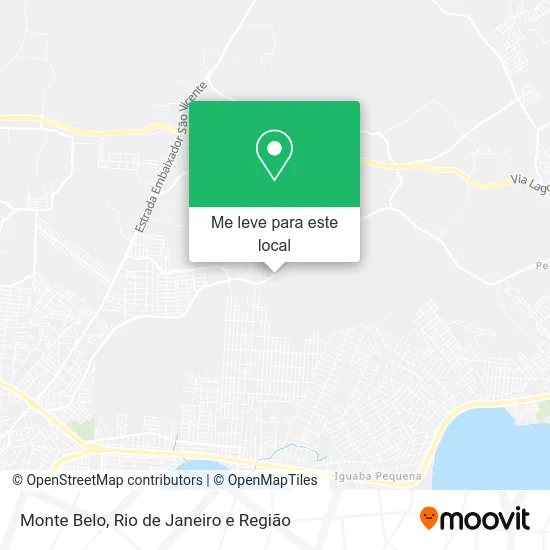 Monte Belo mapa