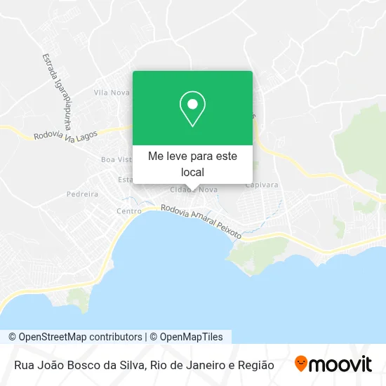 Rua João Bosco da Silva mapa