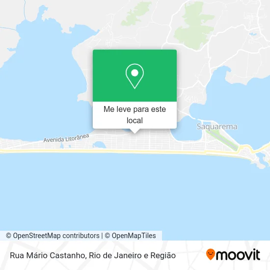 Rua Mário Castanho mapa