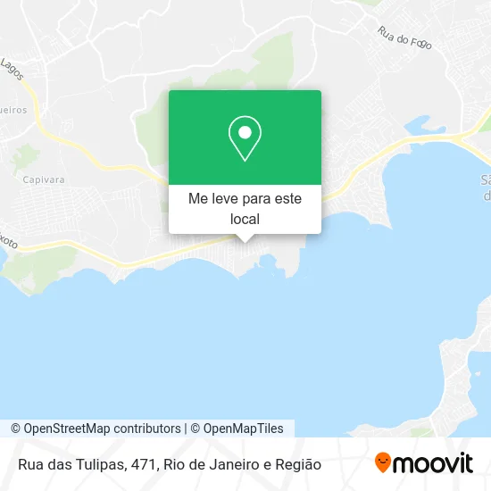 Rua das Tulipas, 471 mapa