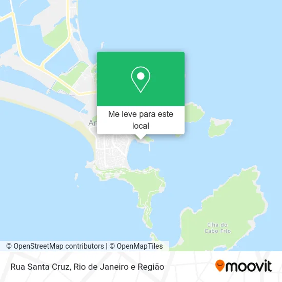 Rua Santa Cruz mapa