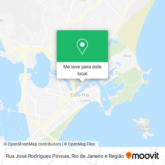 Rua José Rodrigues Povoas mapa