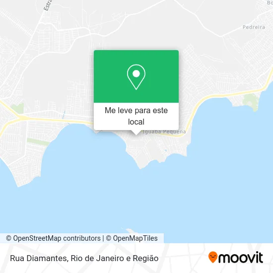 Rua Diamantes mapa