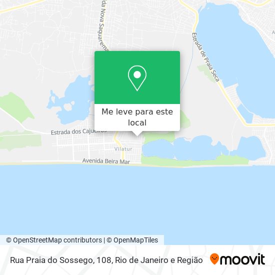 Rua Praia do Sossego, 108 mapa