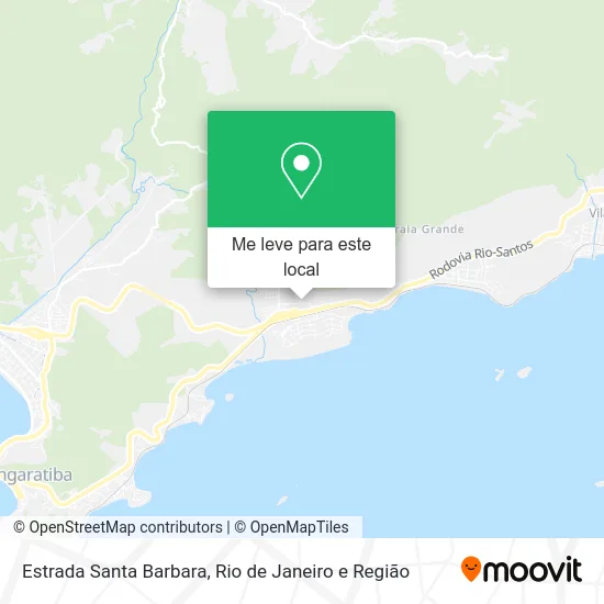 Estrada Santa Barbara mapa