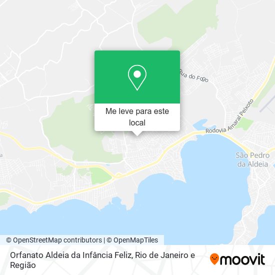 Orfanato Aldeia da Infância Feliz mapa