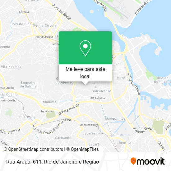 Rua Arapa, 611 mapa