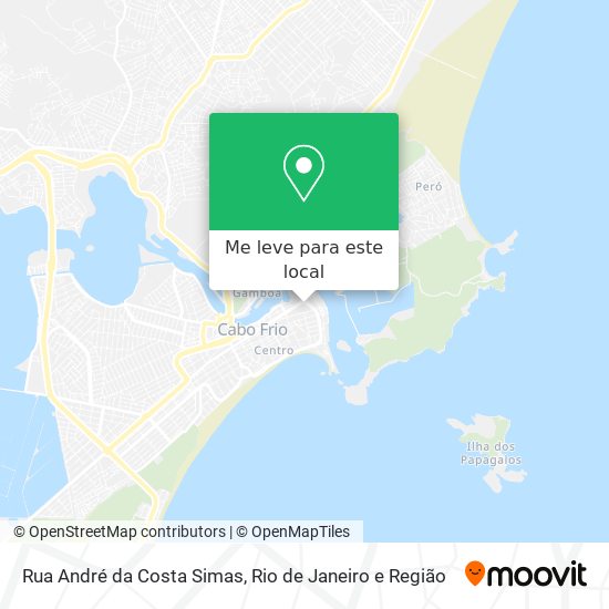 Rua André da Costa Simas mapa