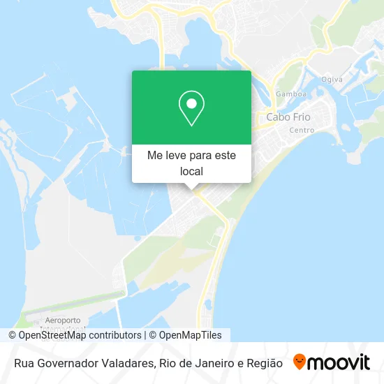 Rua Governador Valadares mapa