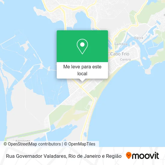 Rua Governador Valadares mapa