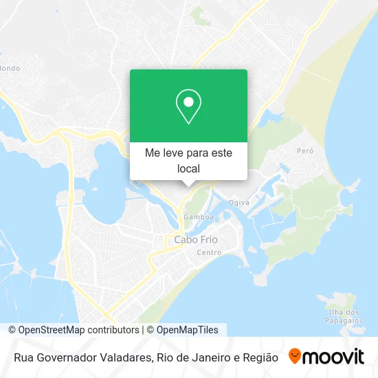Rua Governador Valadares mapa