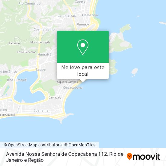 Avenida Nossa Senhora de Copacabana 112 mapa