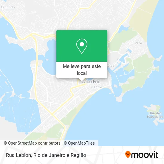 Rua Leblon mapa