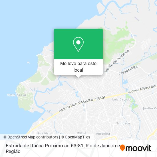 Estrada de Itaúna Próximo ao 63-81 mapa