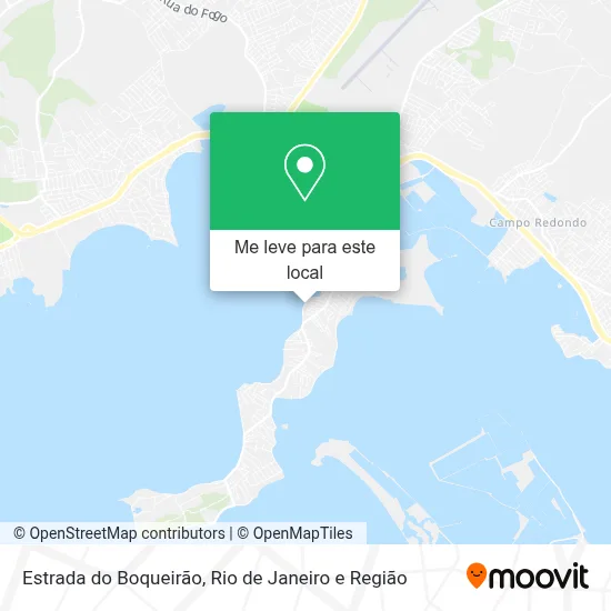 Estrada do Boqueirão mapa