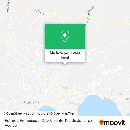 Estrada Embaixador São Vicente mapa