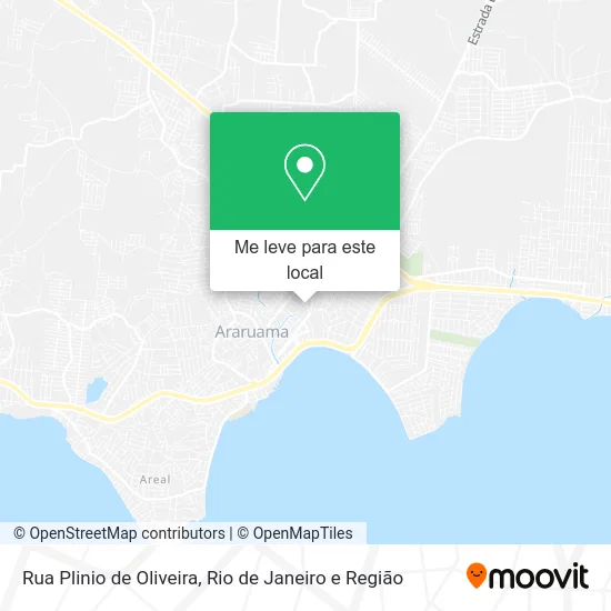 Rua Plinio de Oliveira mapa
