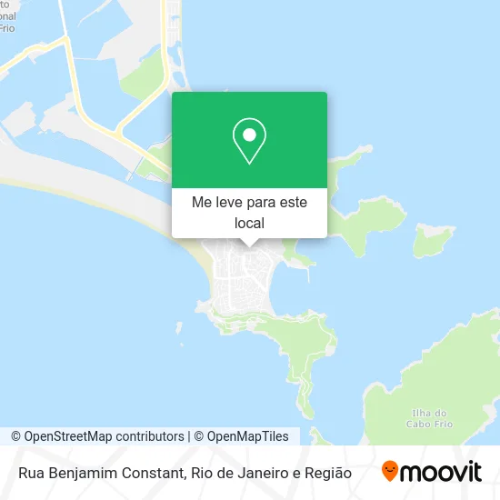 Rua Benjamim Constant mapa