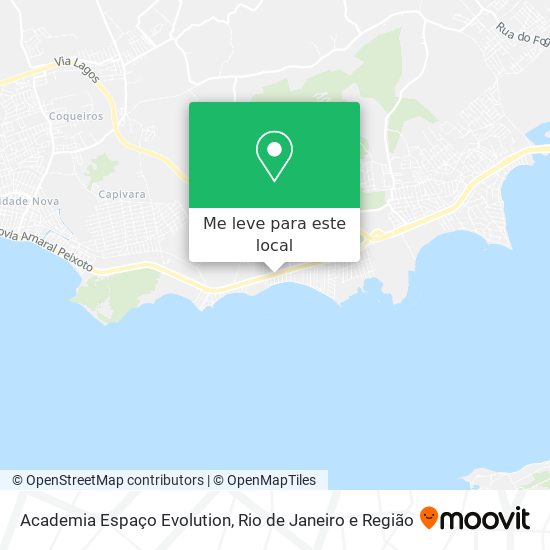 Academia Espaço Evolution mapa