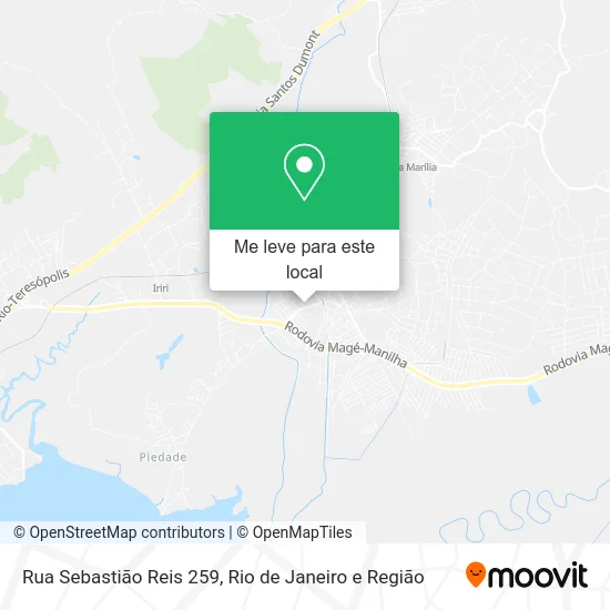 Rua Sebastião Reis 259 mapa