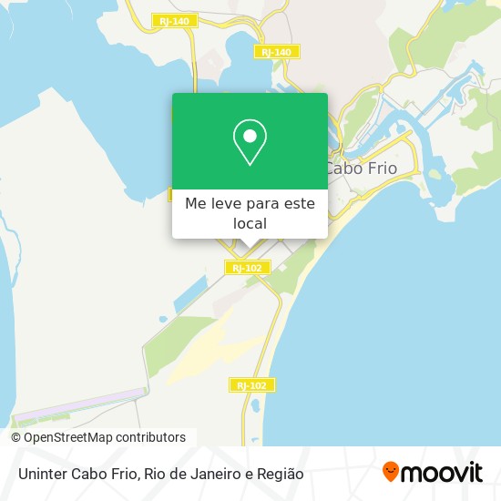 Uninter Cabo Frio mapa