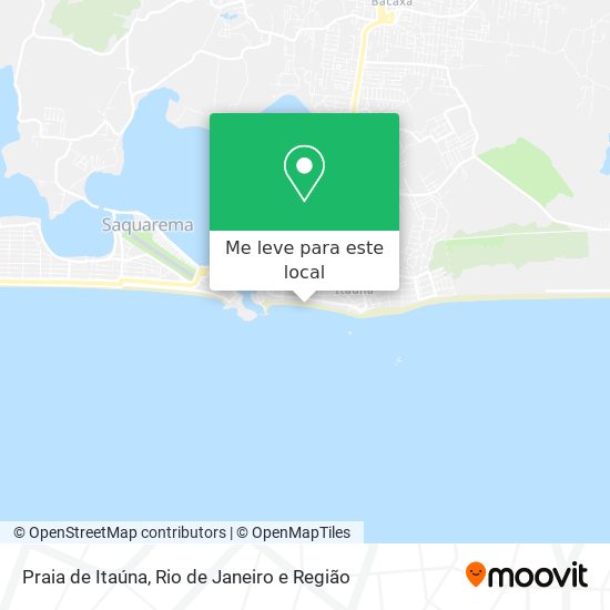 Praia de Itaúna mapa