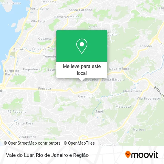 Vale do Luar mapa
