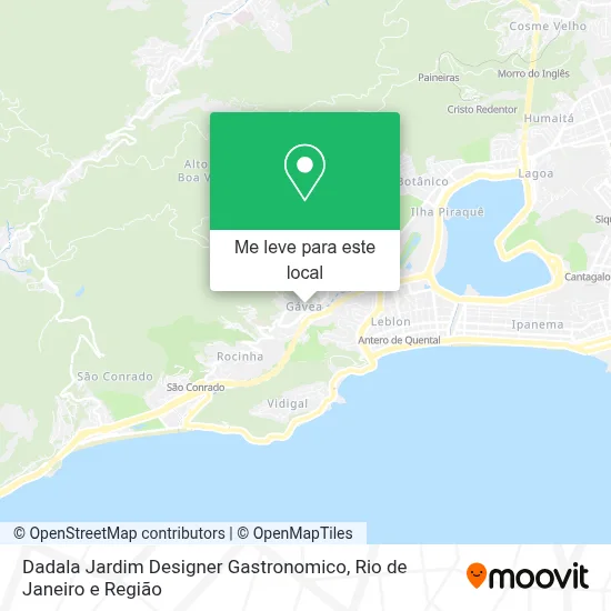 Dadala Jardim Designer Gastronomico mapa