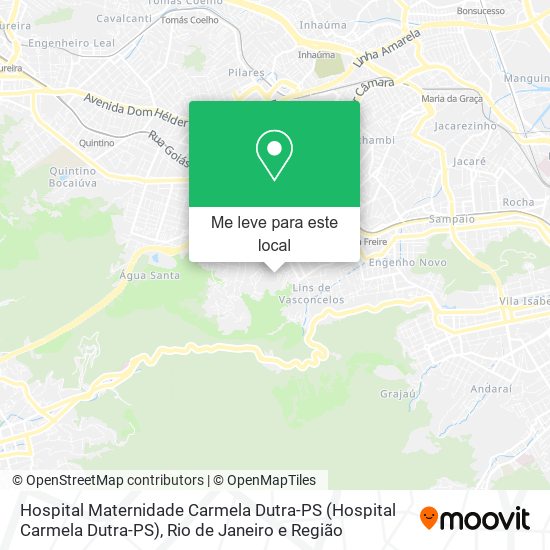 Hospital Maternidade Carmela Dutra-PS mapa