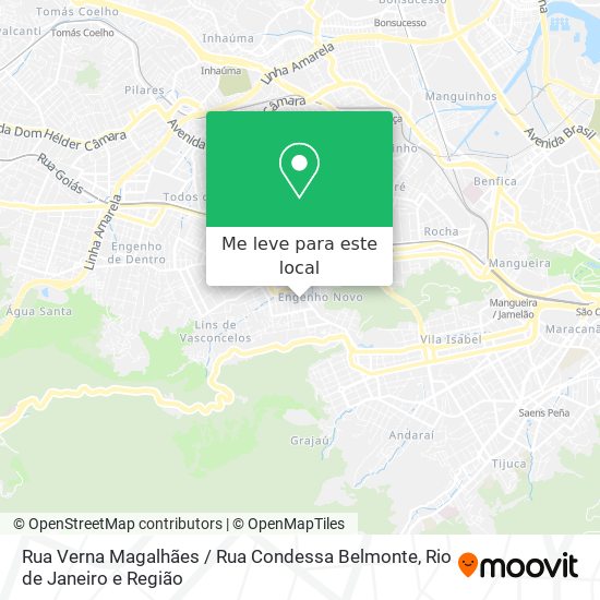 Rua Verna Magalhães / Rua Condessa Belmonte mapa