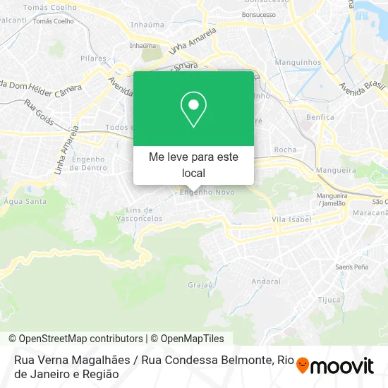 Rua Verna Magalhães / Rua Condessa Belmonte mapa