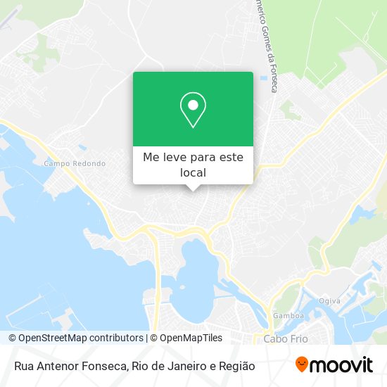 Rua Antenor Fonseca mapa