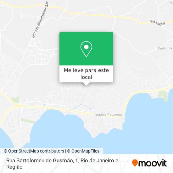 Rua Bartolomeu de Gusmão, 1 mapa