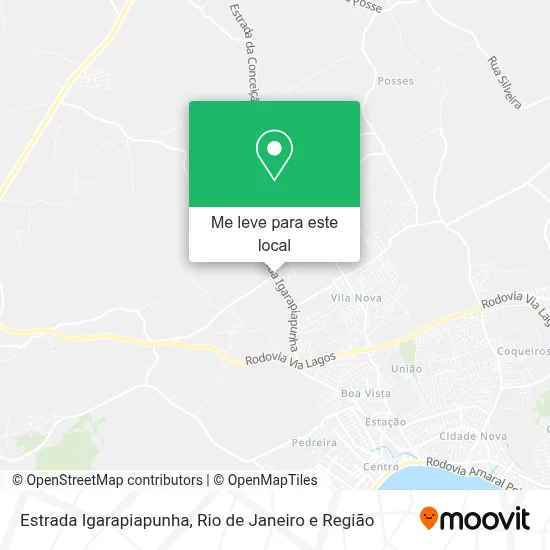 Estrada Igarapiapunha mapa