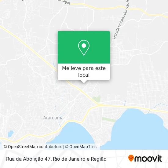 Rua da Abolição 47 mapa