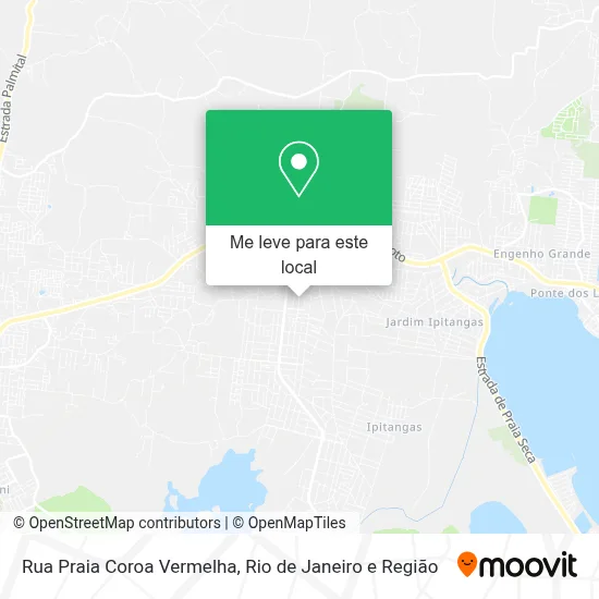 Rua Praia Coroa Vermelha mapa
