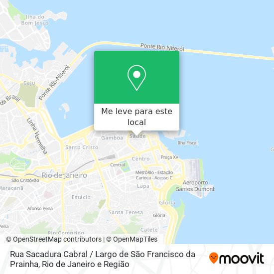 Rua Sacadura Cabral / Largo de São Francisco da Prainha mapa
