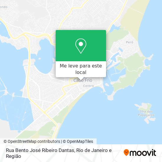 Rua Bento José Ribeiro Dantas mapa