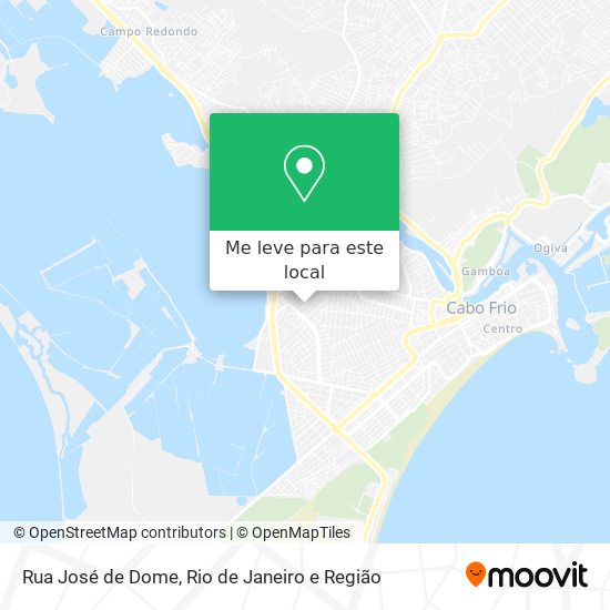 Rua José de Dome mapa