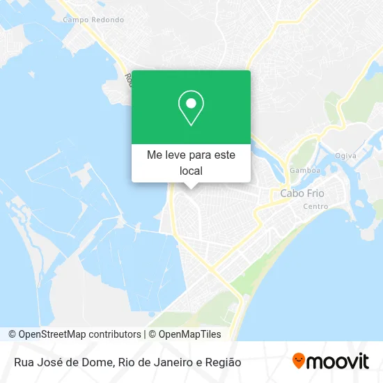 Rua José de Dome mapa